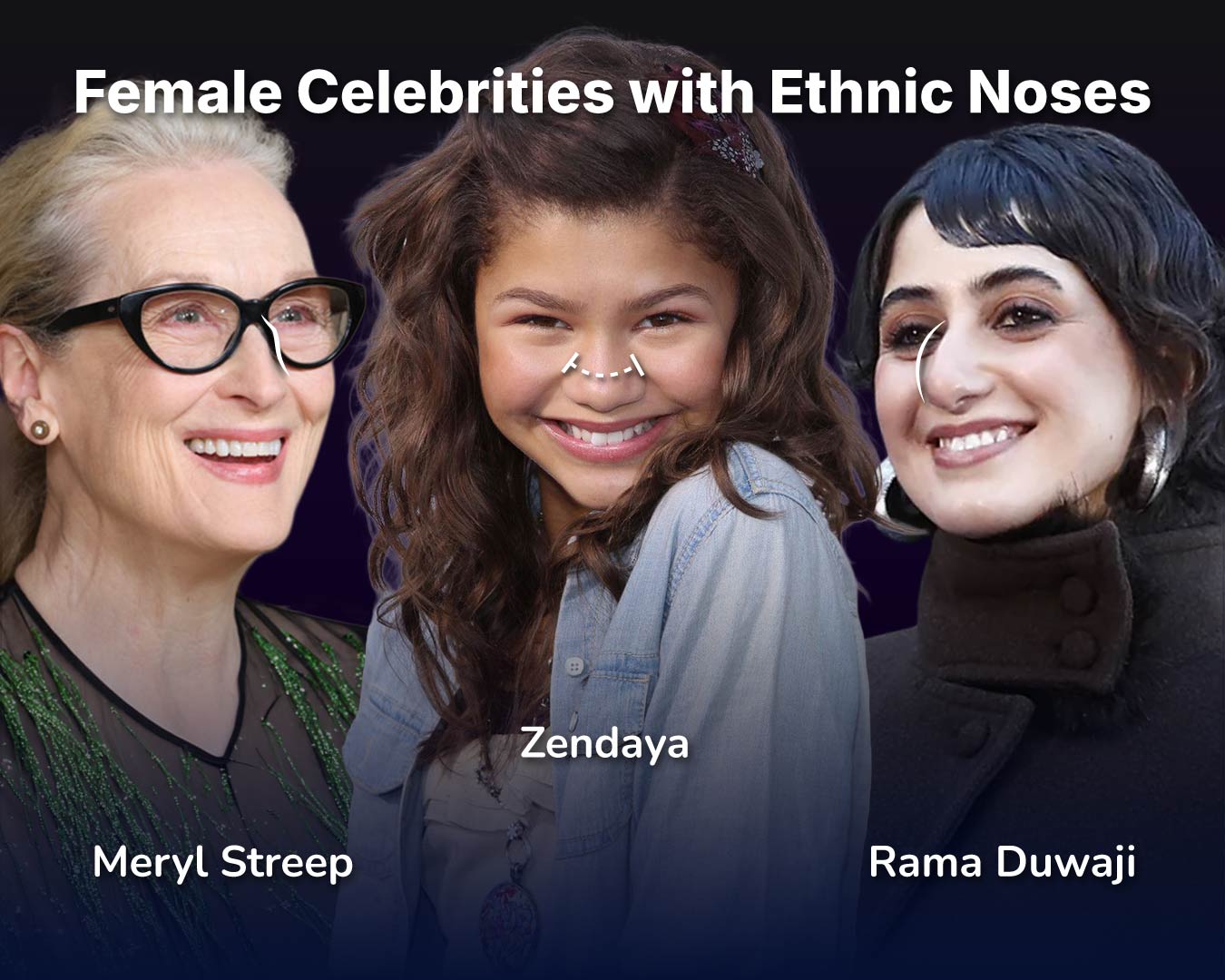 Female Celebrities with Ethnic Noses